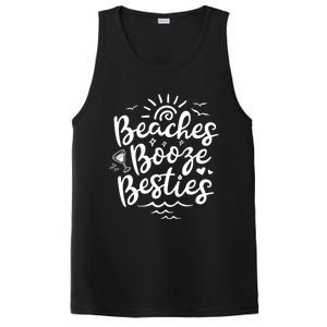 Beaches Booze Besties Summer Best Friend Vacation Gift PosiCharge Competitor Tank