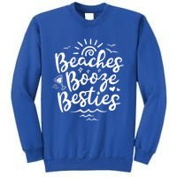 Beaches Booze Besties Summer Best Friend Vacation Gift Sweatshirt