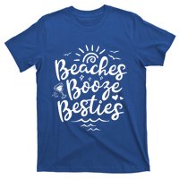 Beaches Booze Besties Summer Best Friend Vacation Gift T-Shirt