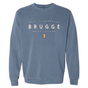 Bruges Belgium Garment-Dyed Sweatshirt