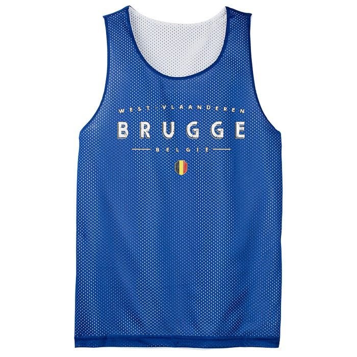 Bruges Belgium Mesh Reversible Basketball Jersey Tank