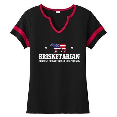 Brisketarian Because Brisket Never Disappoints BBQ Lover Ladies Halftime Notch Neck Tee