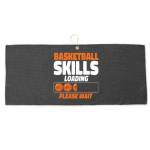 Basketball Bball Basketball Skills Loading Please Wait Large Microfiber Waffle Golf Towel