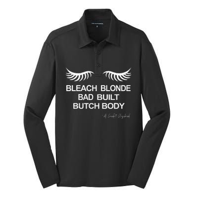 Bleach Blonde Bad Built Butch Body Silk Touch Performance Long Sleeve Polo