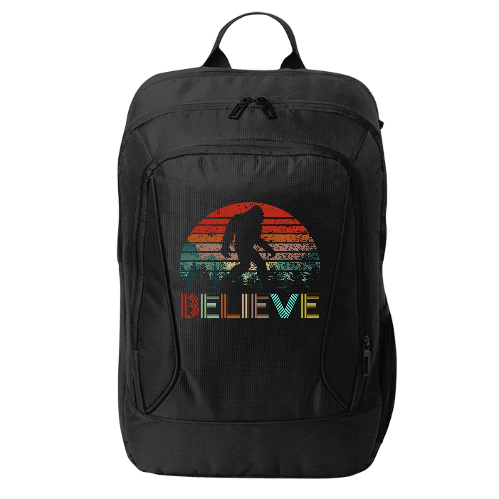 Believe Bigfoot City Backpack