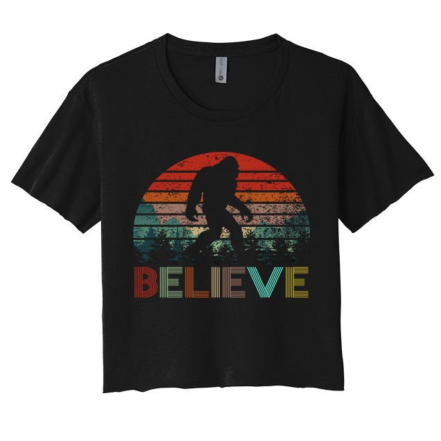 Believe Bigfoot Crop Top