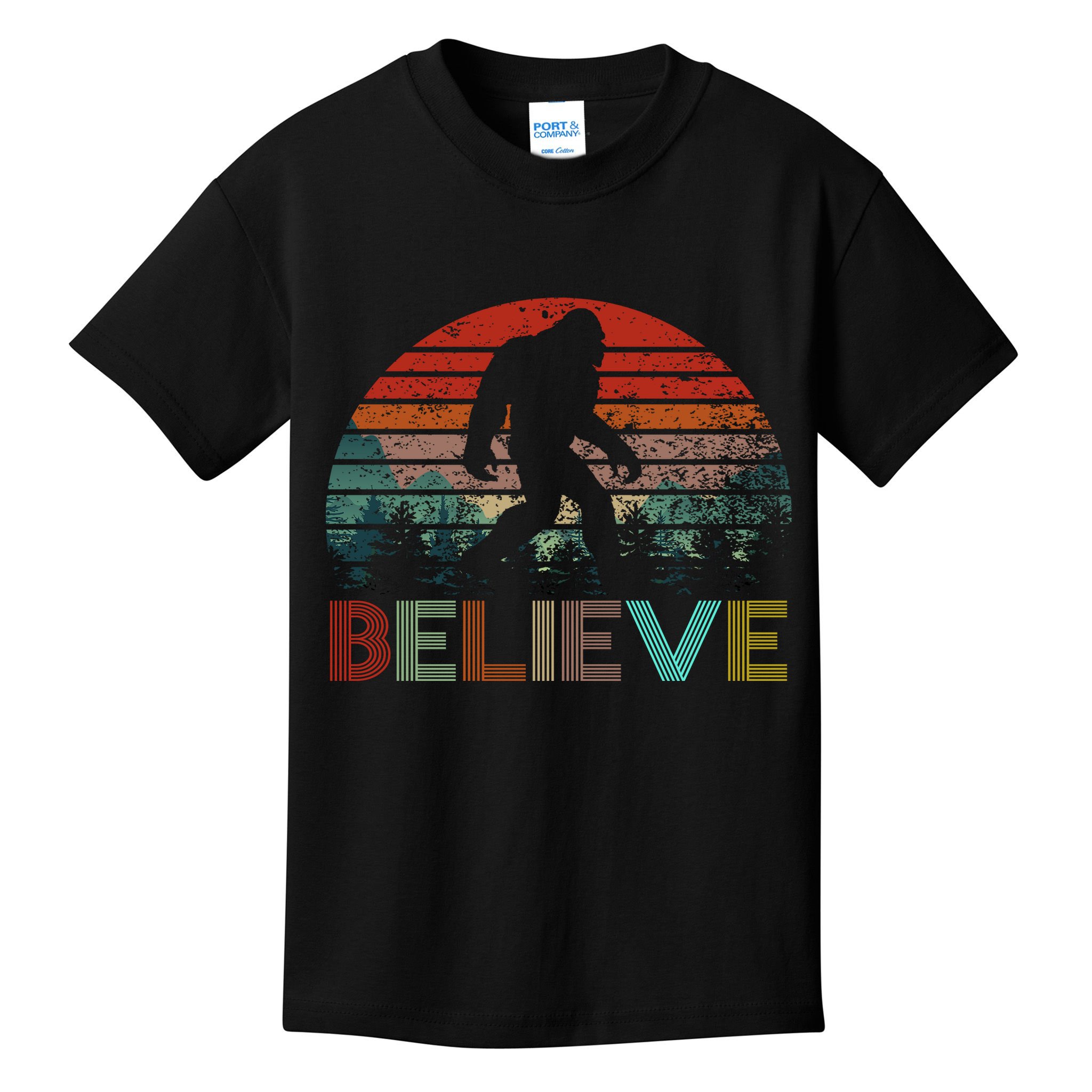 Believe Bigfoot Kids T-Shirt