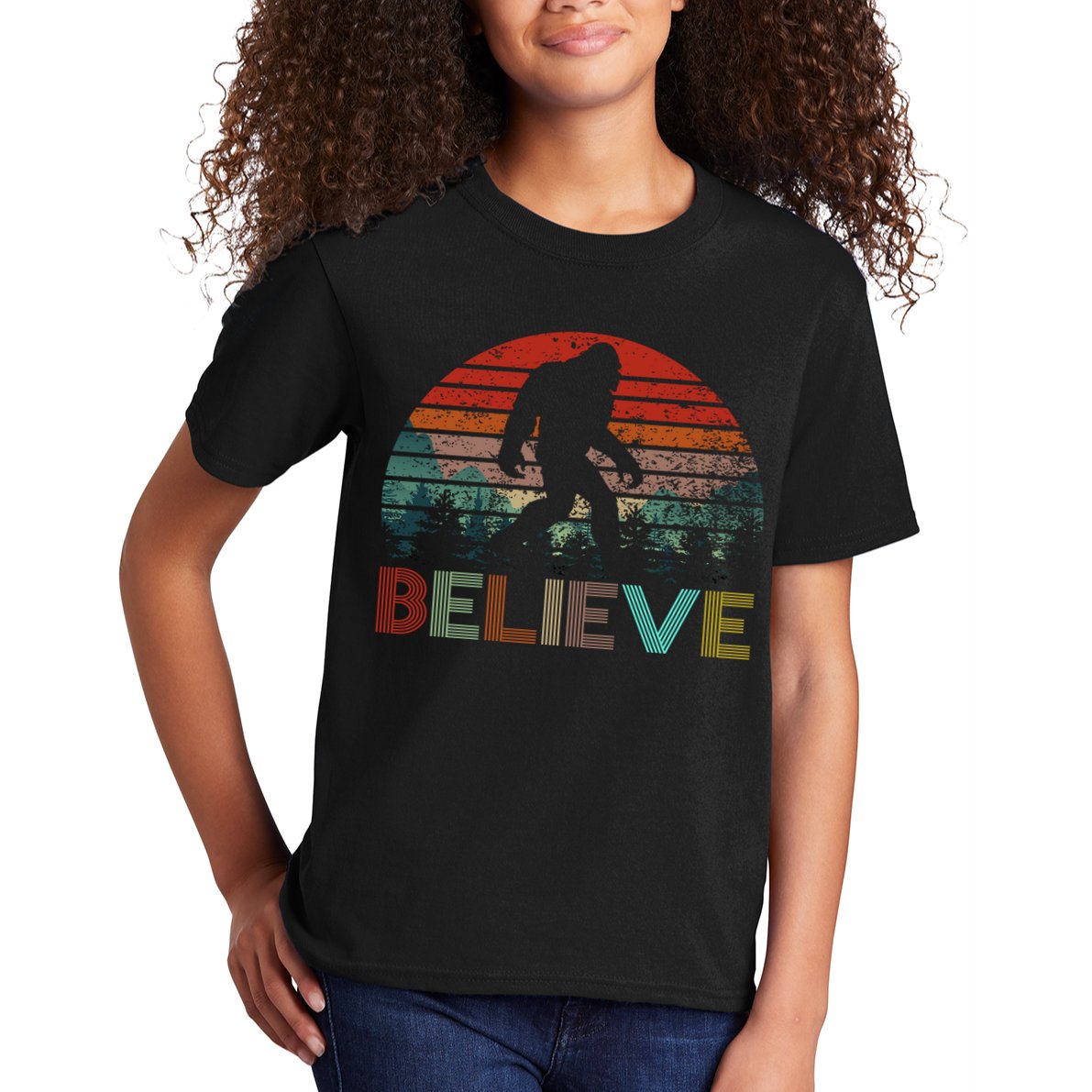 Believe Bigfoot Kids T-Shirt