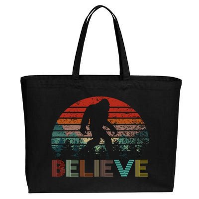 Believe Bigfoot Cotton Canvas Jumbo Tote