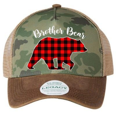 BROTHER BEAR Buffalo Plaid Red Funny Christmas Pajama Family Legacy Tie Dye Trucker Hat