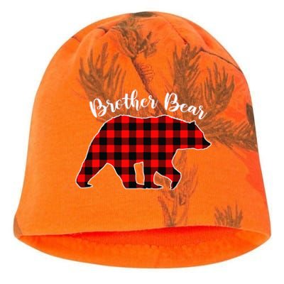 BROTHER BEAR Buffalo Plaid Red Funny Christmas Pajama Family Kati - Camo Knit Beanie