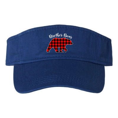 BROTHER BEAR Buffalo Plaid Red Funny Christmas Pajama Family Valucap Bio-Washed Visor