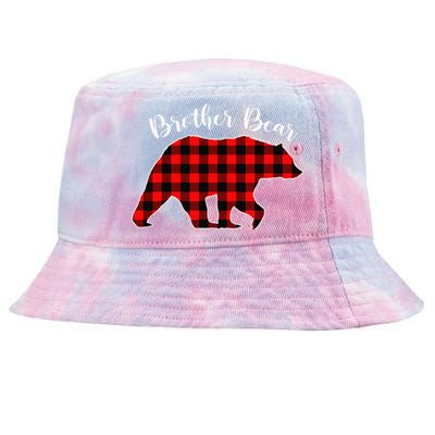 BROTHER BEAR Buffalo Plaid Red Funny Christmas Pajama Family Tie-Dyed Bucket Hat