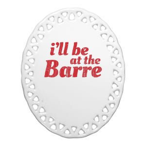 Barre Ballet Ballet Dancer Funny Gift Ceramic Oval Ornament