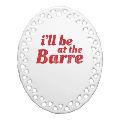 Barre Ballet Ballet Dancer Funny Gift Ceramic Oval Ornament