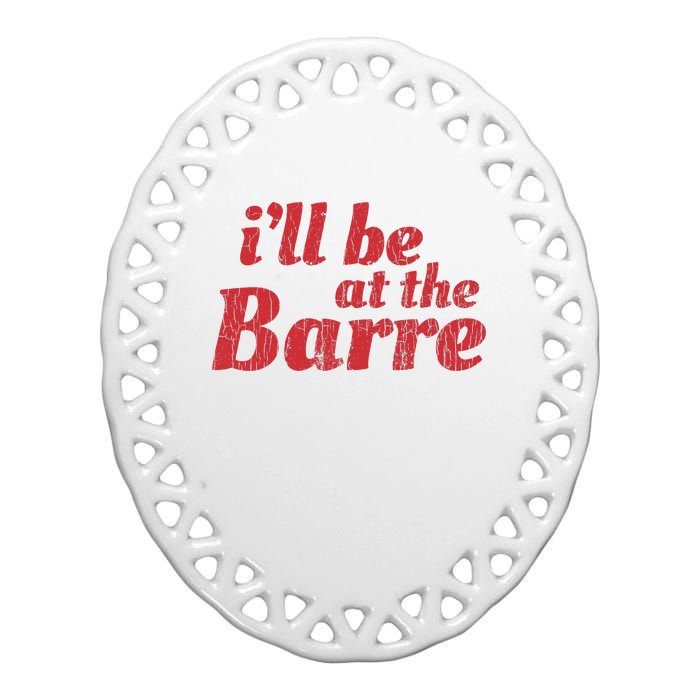 Barre Ballet Ballet Dancer Funny Gift Ceramic Oval Ornament