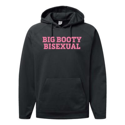 Big Booty Bisexual Funny L.G.B.T.Q Pride Month Performance Fleece Hoodie