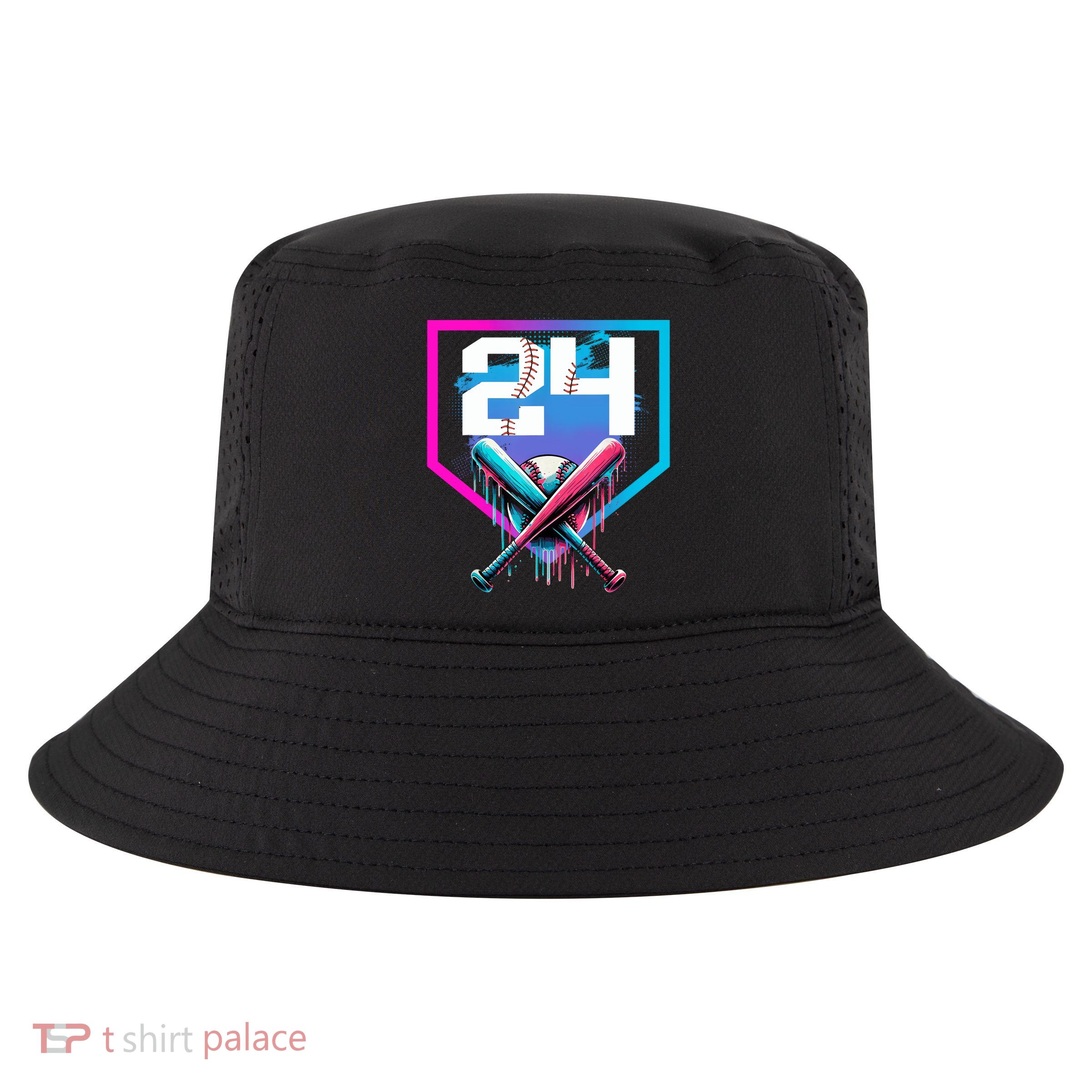 Baseball Birthday Boy Drip 24th Player 24 Years Old Boy  Cool Comfort Performance Bucket Hat