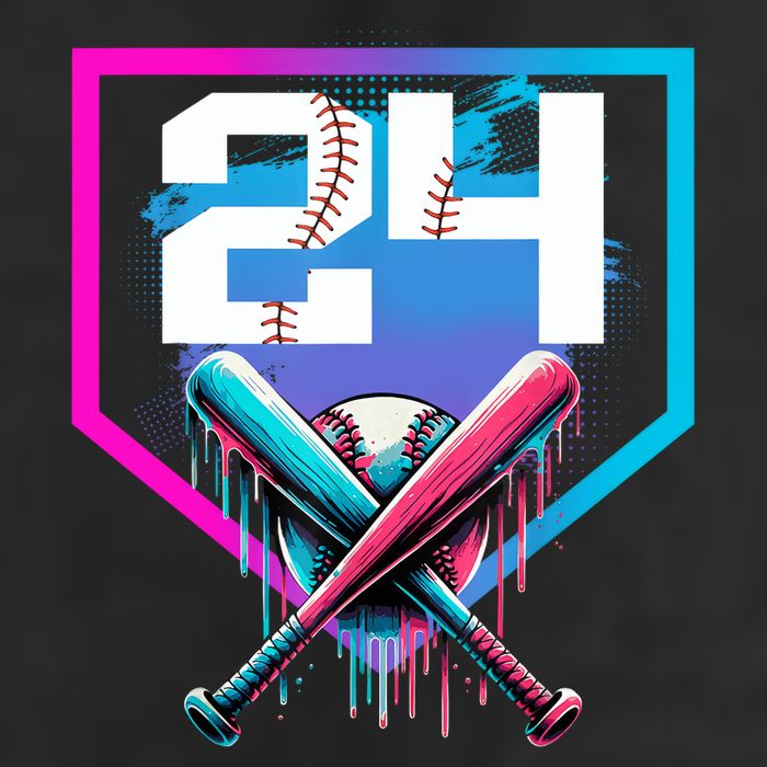 Baseball Birthday Boy Drip 24th Player 24 Years Old Boy  7 Panel Mesh Trucker Snapback Hat