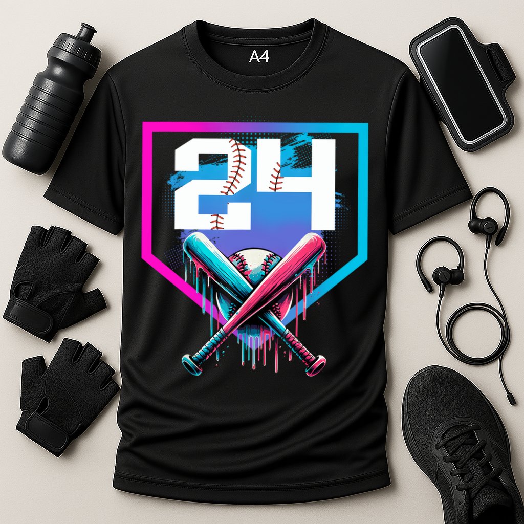 Baseball Birthday Boy Drip 24th Player 24 Years Old Boy  Cooling Performance Crew T-Shirt