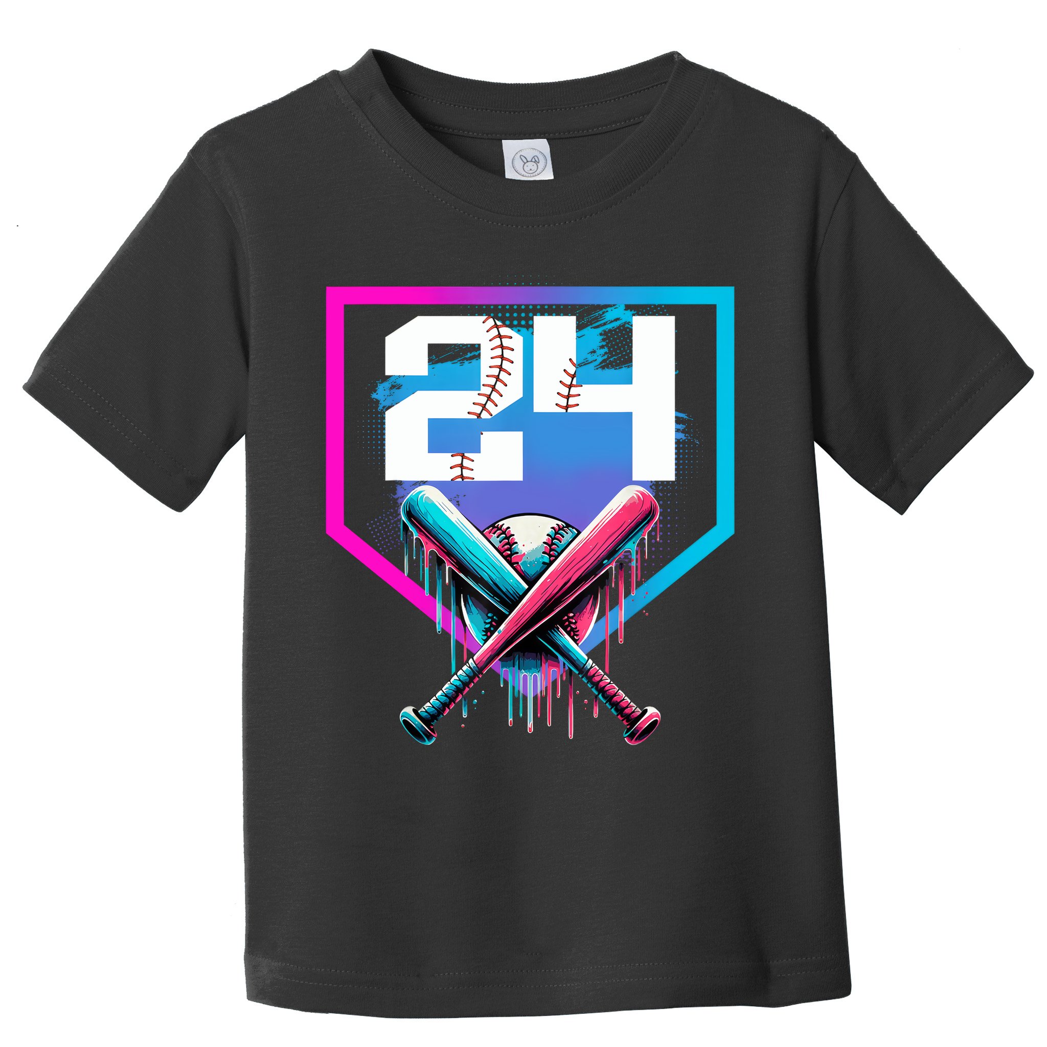 Baseball Birthday Boy Drip 24th Player 24 Years Old Boy  Toddler T-Shirt