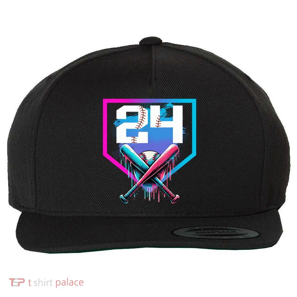 Baseball Birthday Boy Drip 24th Player 24 Years Old Boy  Wool Snapback Cap