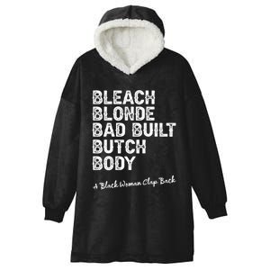 Bleach Blonde Bad Built Butch Body Black Woman Melanin Hooded Wearable Blanket