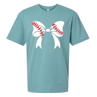 Baseball Bow Baseball Mom Mothers Day Women Baseball Mama Sueded Cloud Jersey T-Shirt