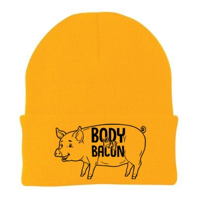 Body By Bacon Graphic Knit Cap Winter Beanie