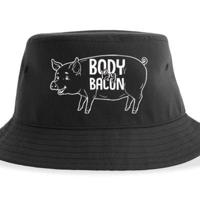 Body By Bacon Graphic Sustainable Bucket Hat