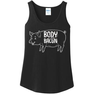 Body By Bacon Graphic Ladies Essential Tank