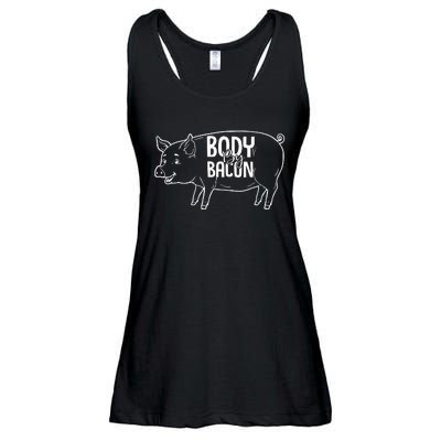 Body By Bacon Graphic Ladies Essential Flowy Tank