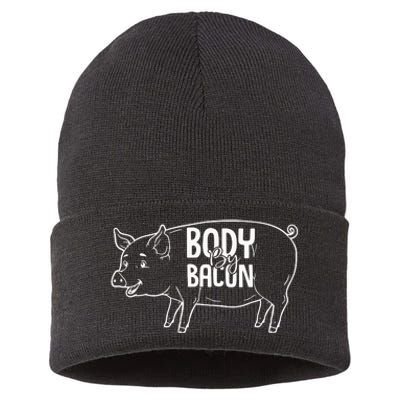 Body By Bacon Graphic Sustainable Knit Beanie