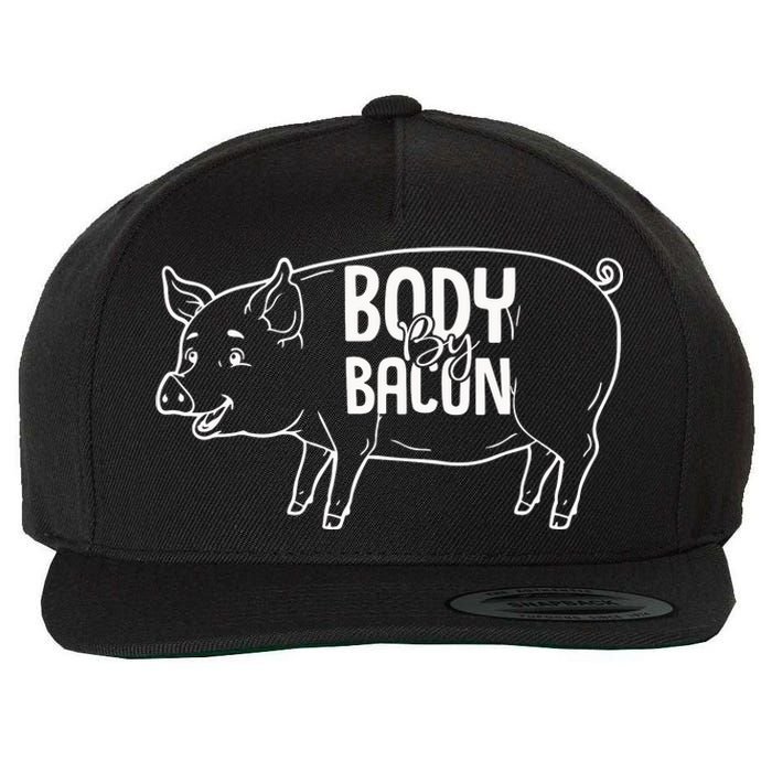 Body By Bacon Graphic Wool Snapback Cap