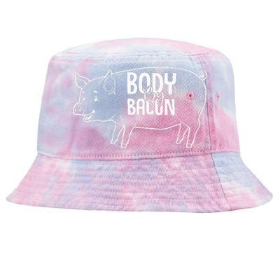 Body By Bacon Graphic Tie-Dyed Bucket Hat