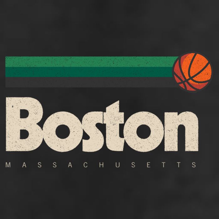 Boston Basketball BBall Massachusetts Green Retro Boston 7 Panel Mesh Trucker Snapback Hat
