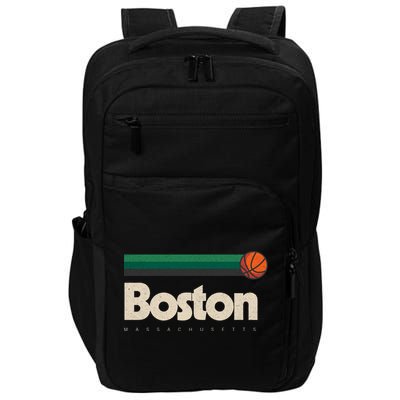 Boston Basketball BBall Massachusetts Green Retro Boston Impact Tech Backpack