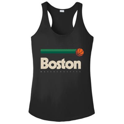 Boston Basketball BBall Massachusetts Green Retro Boston Ladies PosiCharge Competitor Racerback Tank