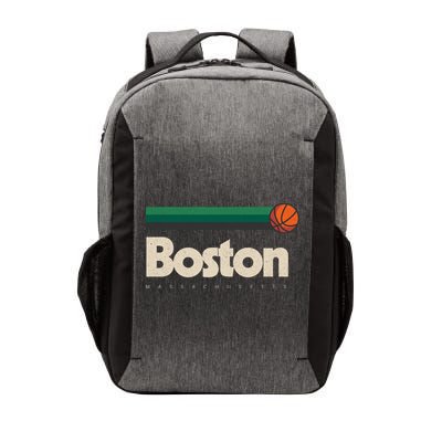 Boston Basketball BBall Massachusetts Green Retro Boston Vector Backpack