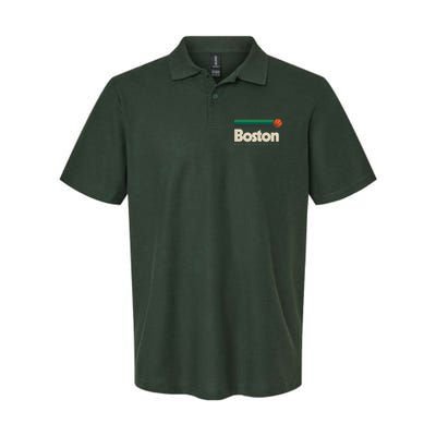 Boston Basketball BBall Massachusetts Green Retro Boston Polo