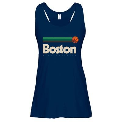 Boston Basketball BBall Massachusetts Green Retro Boston Ladies Essential Flowy Tank