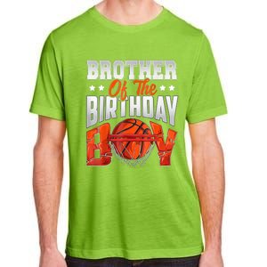 Brother Basketball Birthday Boy Family Baller Bday Party Adult ChromaSoft Performance T-Shirt