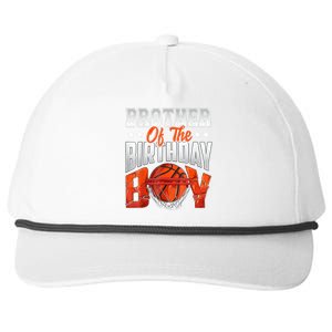 Brother Basketball Birthday Boy Family Baller Bday Party Snapback Five-Panel Rope Hat