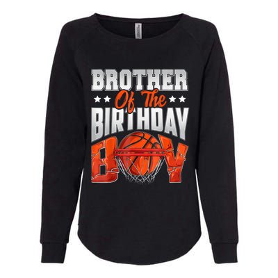 Brother Basketball Birthday Boy Family Baller Bday Party Womens California Wash Sweatshirt