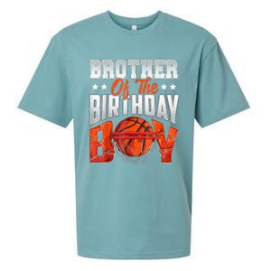 Brother Basketball Birthday Boy Family Baller Bday Party Sueded Cloud Jersey T-Shirt