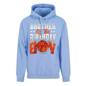 Brother Basketball Birthday Boy Family Baller Bday Party Unisex Surf Hoodie