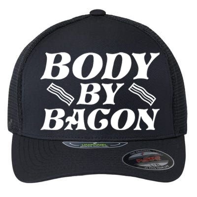 Body By Bacon Graphic Flexfit Unipanel Trucker Cap