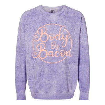 Body By Bacon Graphic Colorblast Crewneck Sweatshirt