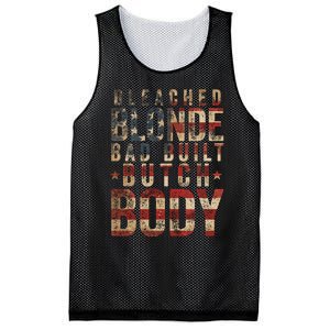 Bleach Blonde Bad Built Butch Body Mesh Reversible Basketball Jersey Tank