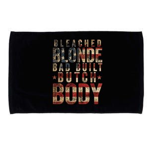 Bleach Blonde Bad Built Butch Body Microfiber Hand Towel